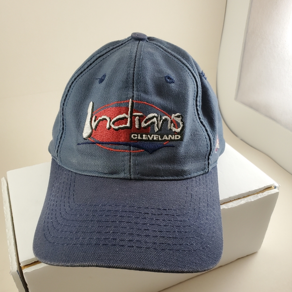 Logo Athletic Blue Cleveland Indians Hat